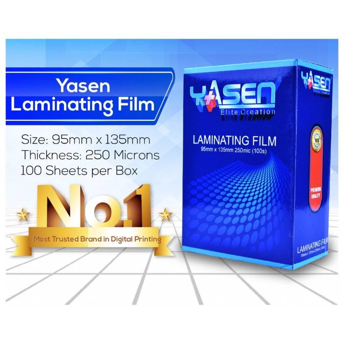 Laminating Film Short 250 microns (100's/box) 1