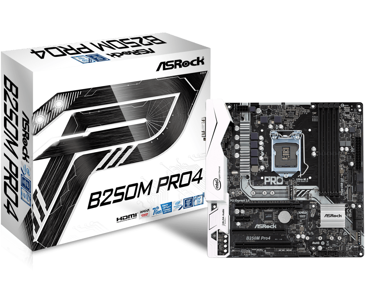 ASRock B250M Pro4 Motherboard | Otcer.ph