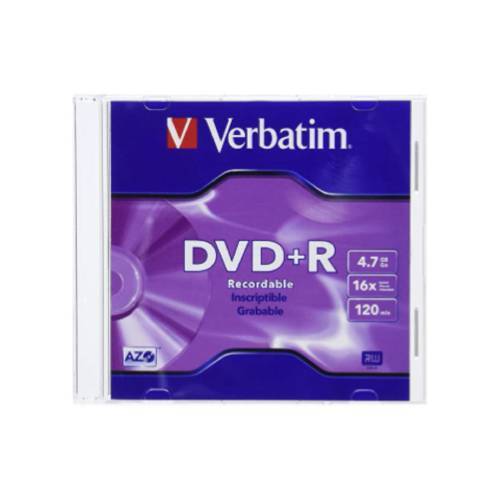 Verbatim DVD+R_16x_4.7G_120min _20pcs with individual jewel case per pack_